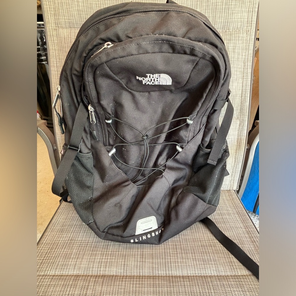 The North Face Black Backpack with Padded Straps